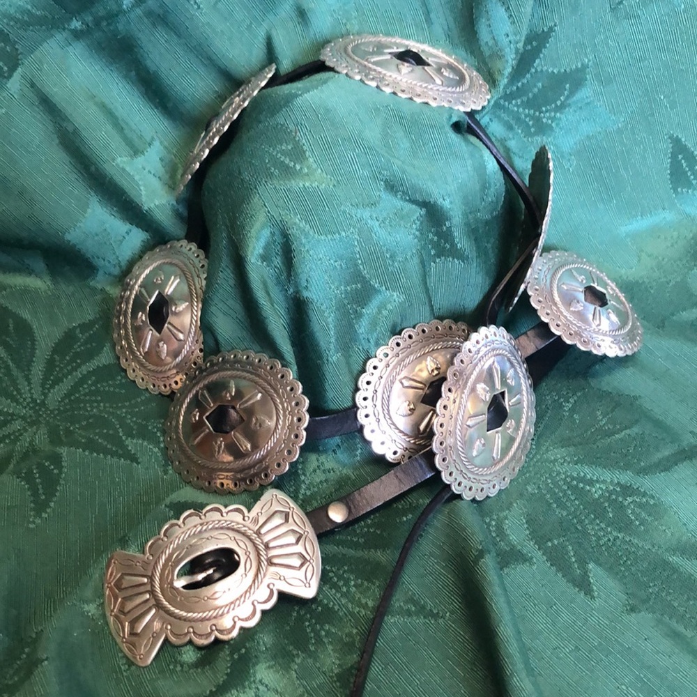 Nocona XL Black Concho Belt